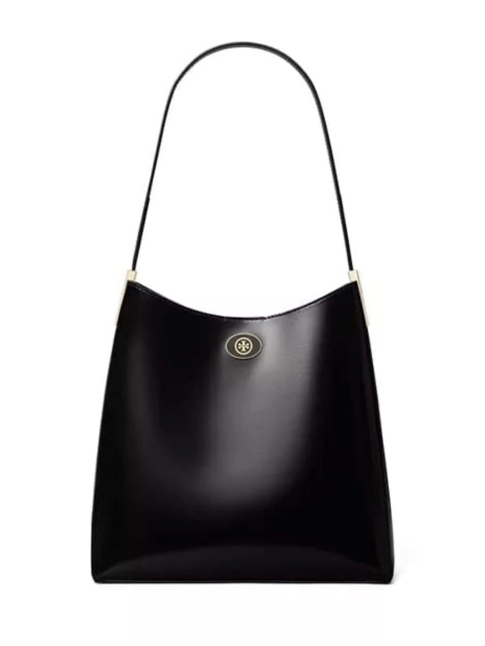 Tory Burch Robinson Spazzolato Leather Hobo Bag Handbag New RARE